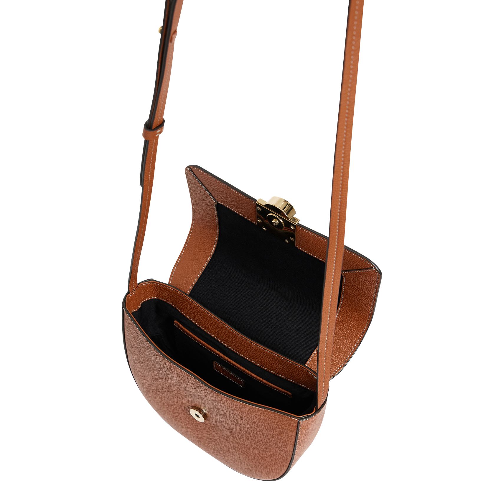 LOUISE - Sac besace en cuir | Marron