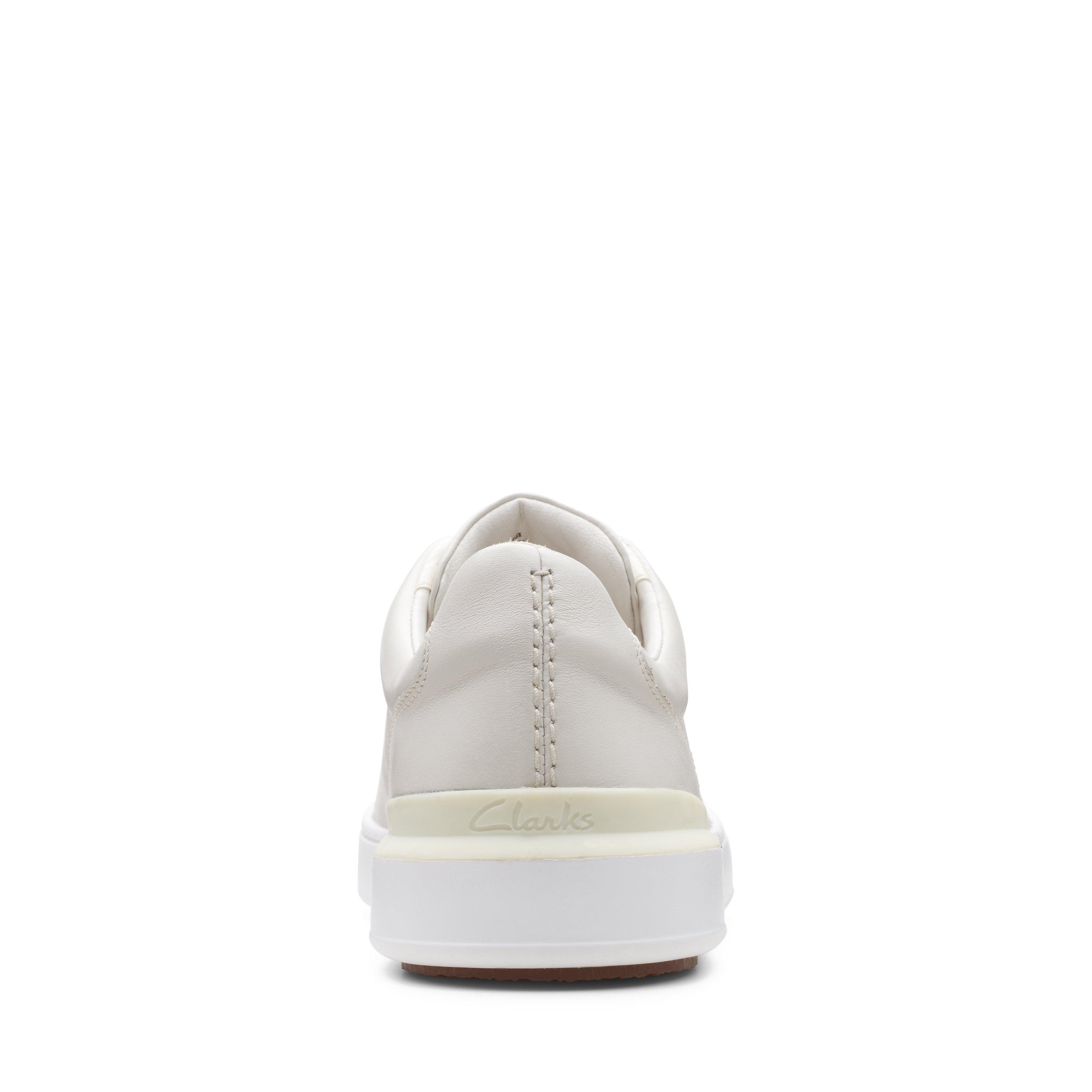Clarks Court Lite Lace Leather Trainers