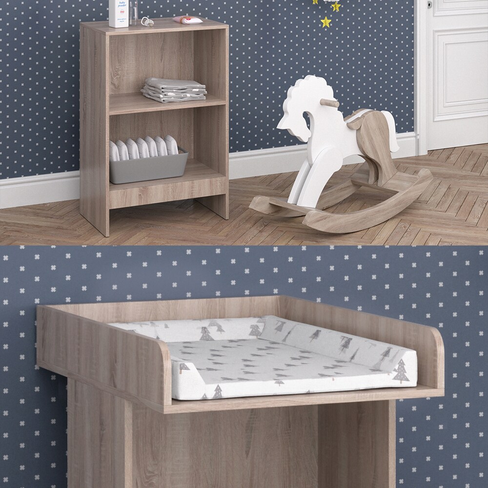 Vicco Wickeltisch Wickelkommode Wickelschrank Leo Wickelaufsatz Sonoma Ablage