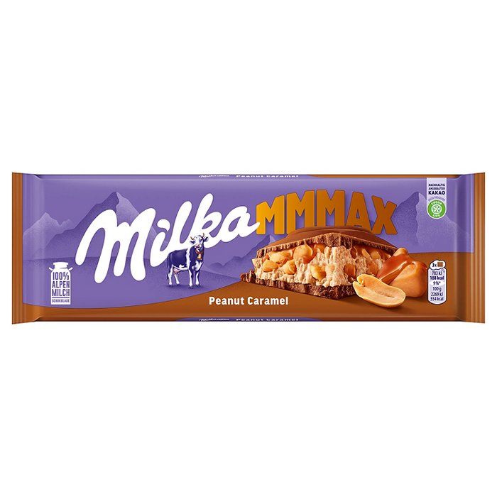 MILKA Tafelschokolade groß 276 g, Erdnuss-Karamell