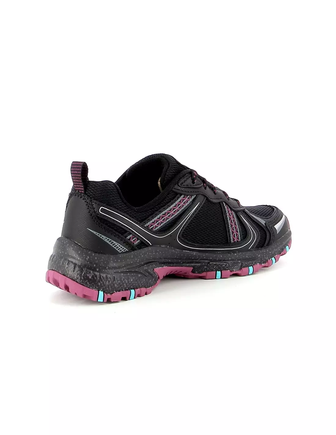 SKECHERS HILLCREST VAST ADVENTURE - Baskets BlackLeatherMeshPurple