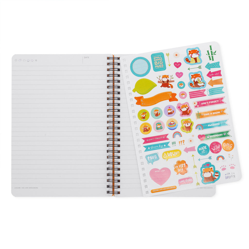 Caderno Espiral A5 Grande - Red Panda