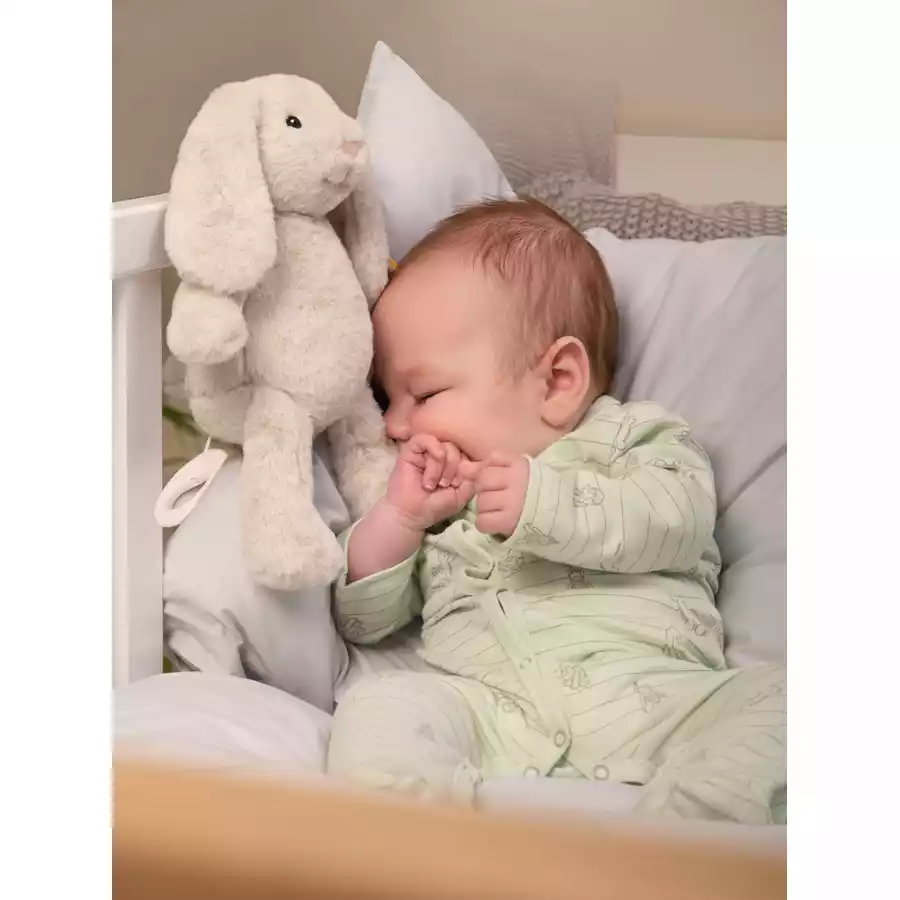 Steiff Spieluhr Hoppie Hase My first hellgrau, 26 cm
