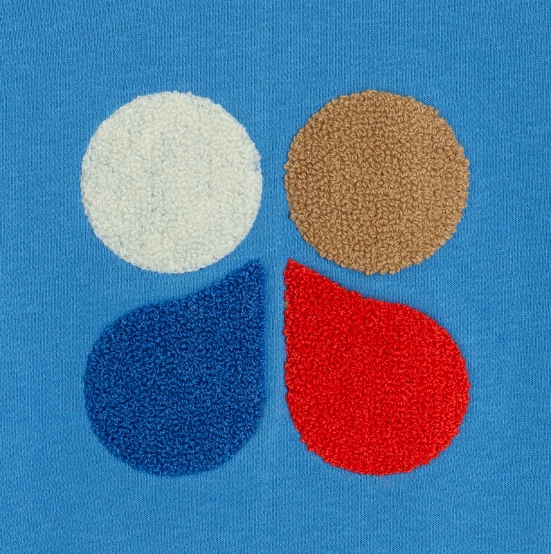 Sweat bébé garçon bleu en coton recyclé Catimini Bleu