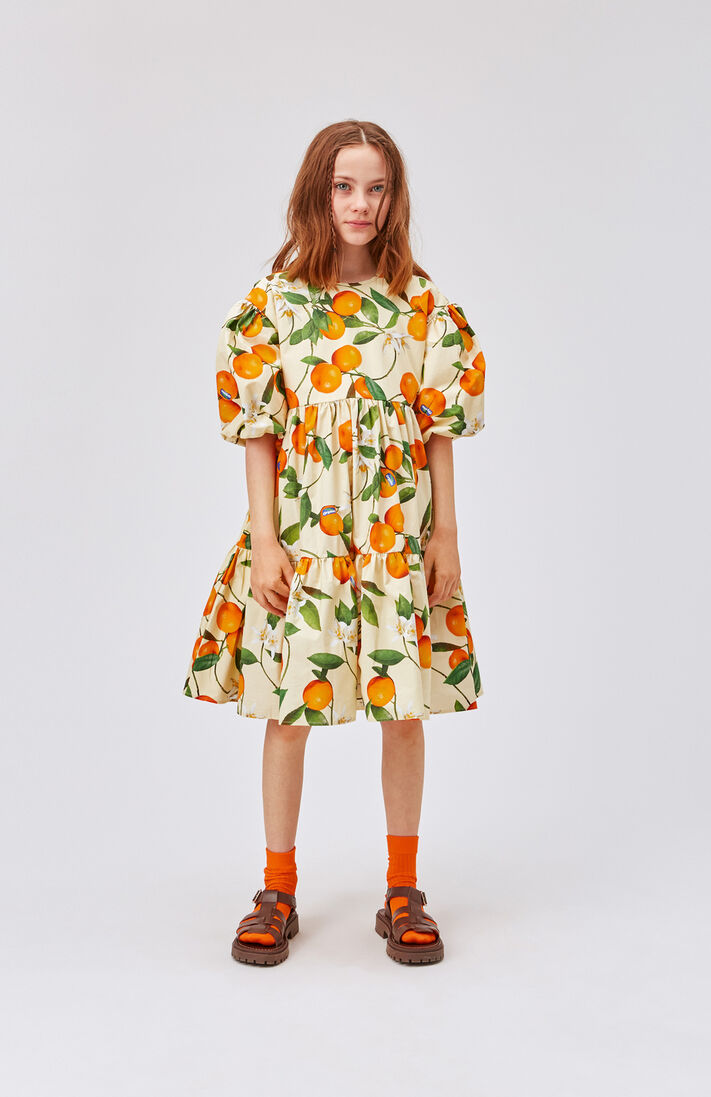 MOLO gele molo midi jurk casta