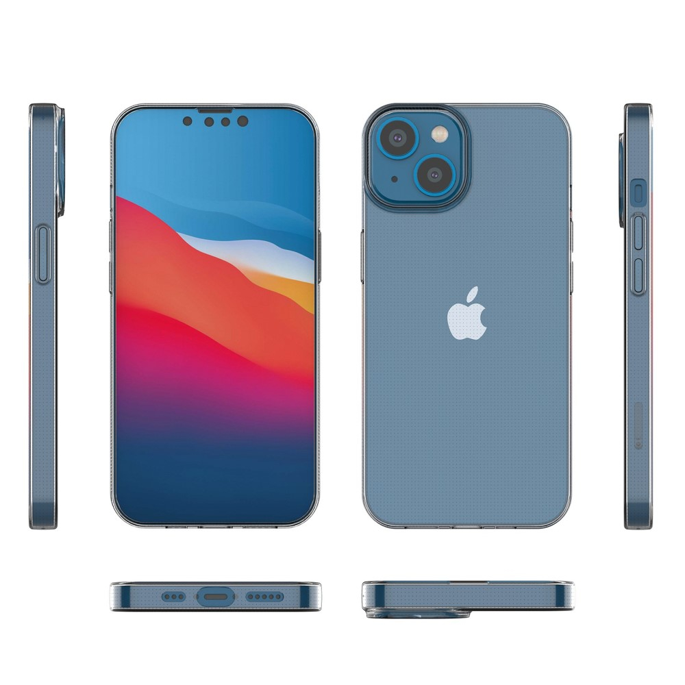 iPhone 14 Gummi Case Hülle Slim Design 1.0 mm - Transparent