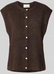 Neo Noir - Everest Knit Vest - Bruin - Dames