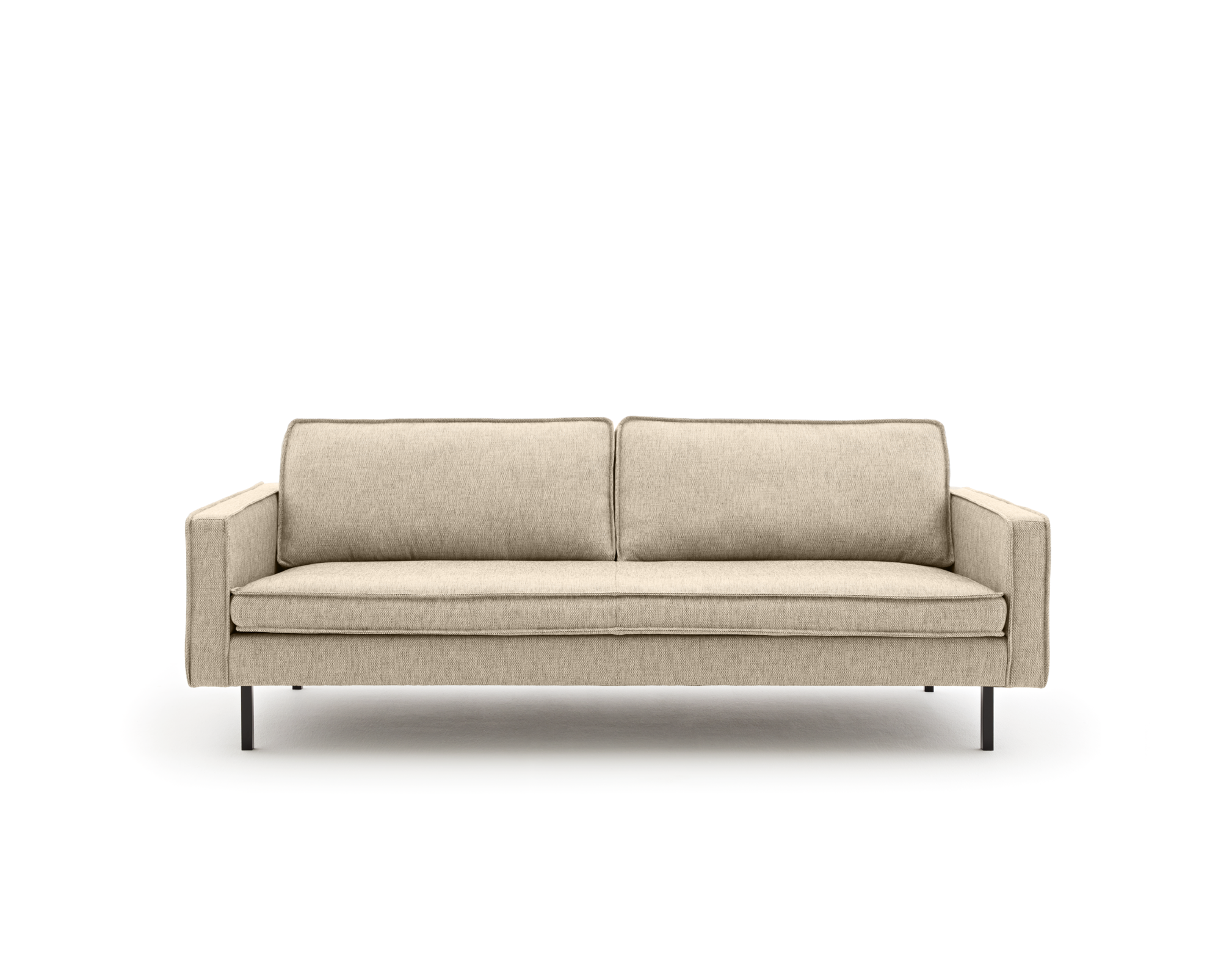 Loods 5 Design 3,5-zitsbank Slimm Stof Outside 3,5 Zits - 215 cm | Solution Beige 05 | Poten: Zwart