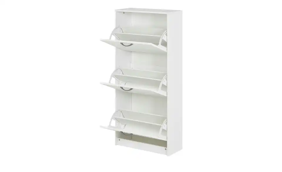 Schuhschrank  Valletta Weiß 18 Paar Schuhe