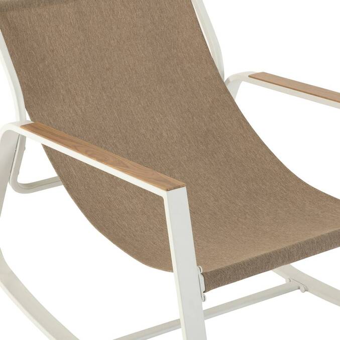 Fauteuil à bascule FELINIO Taupe