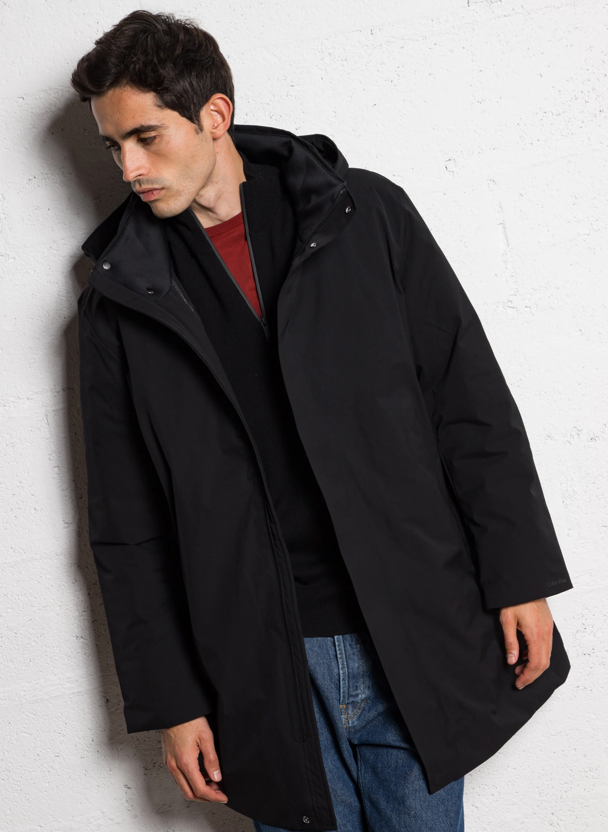 Parka regular à capuche | Gris