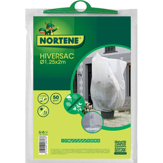 Housse d'hivernage Hiversac blanche 50g/m² 1,25x2m