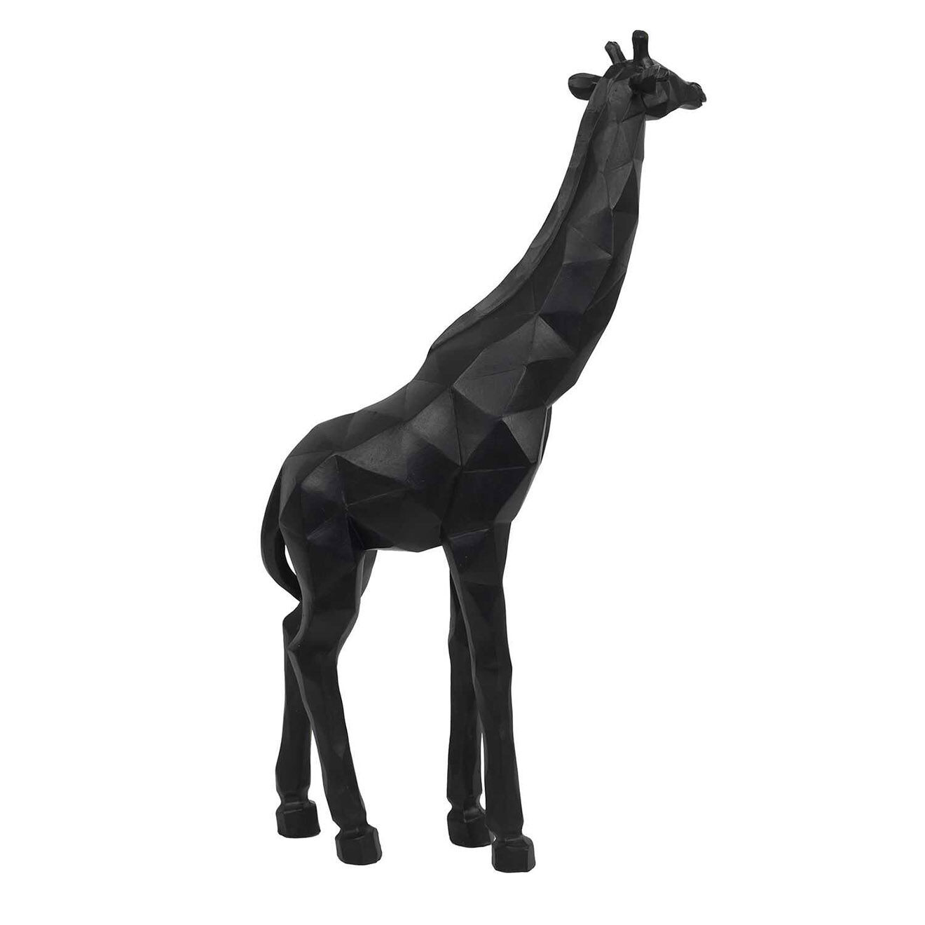 Home Deco Factory Girafe Origami noire - 19x40x8.5 cm