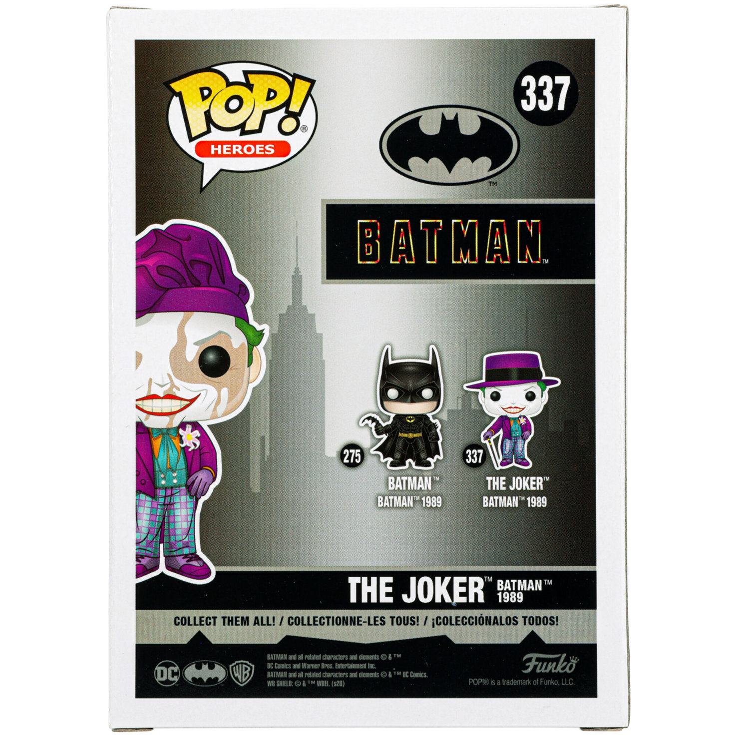 Funko POP Heroes:Batman 1989-Joker w/Hat