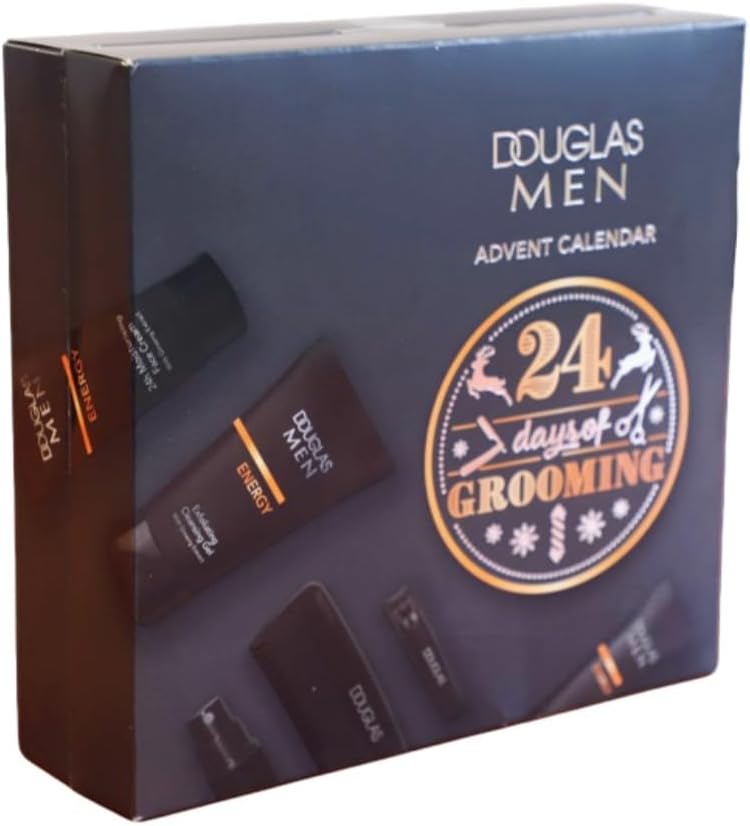 DOUGLAS Adventskalender 2025 Männer Beauty -EXKLUSIV EDITION- 24 Pflege Beauty Kosmetik Advent Kalender für den Mann, Weihnachtskalender Wert 140 €, Herren