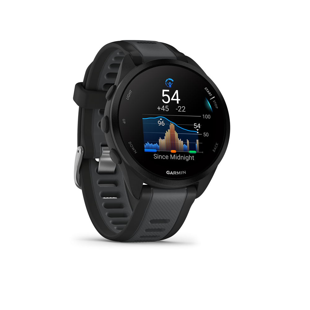 garmin forerunner 165 43 mm music gps pulsur 39 010 02863 30 black