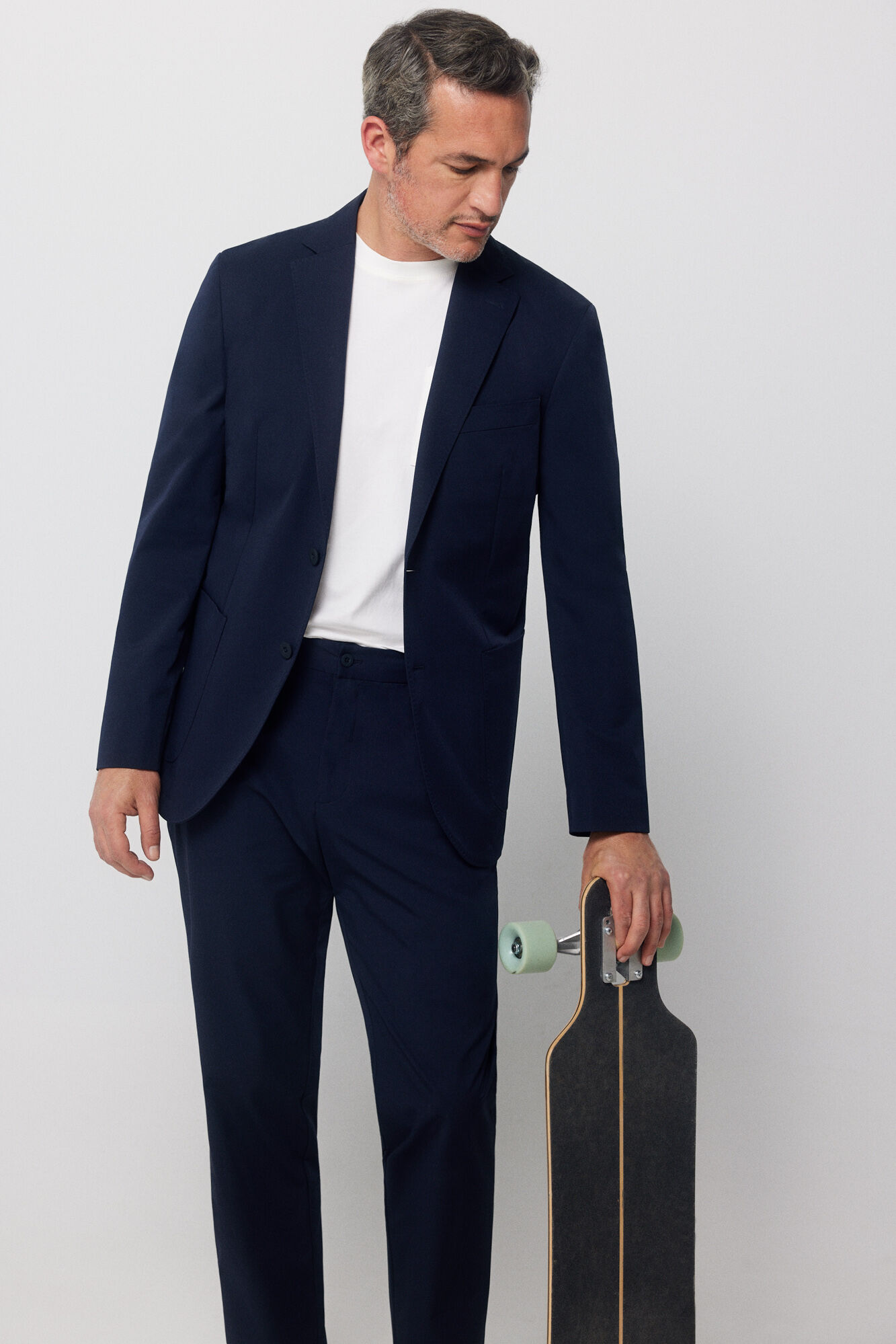 Jaqueta técnica slim - Azul marinho