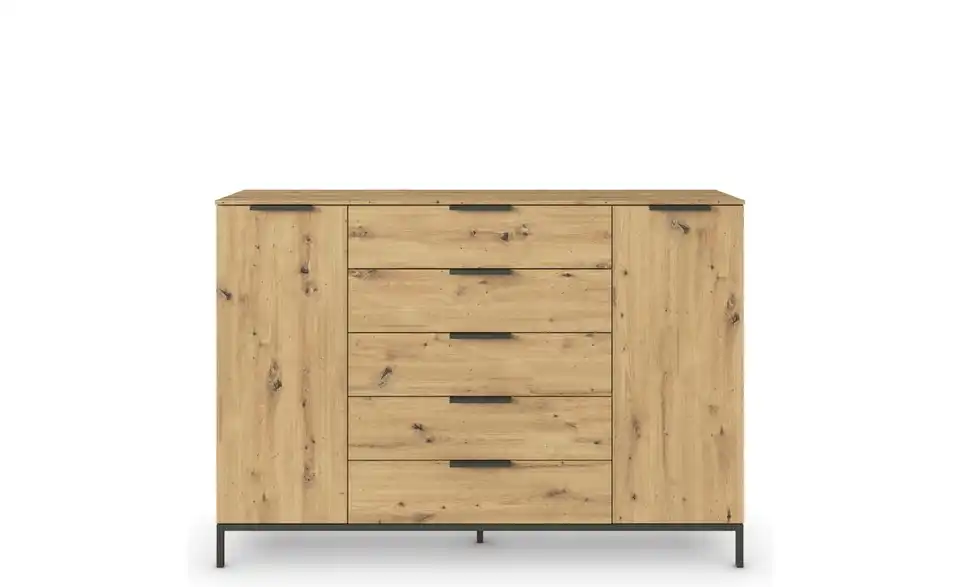 Highboard Eiche Artisan (Nachbildung) Eiche Artisan (Nachbildung) Front: Dekor, Oberboden: Dekor 160 cm Graphit