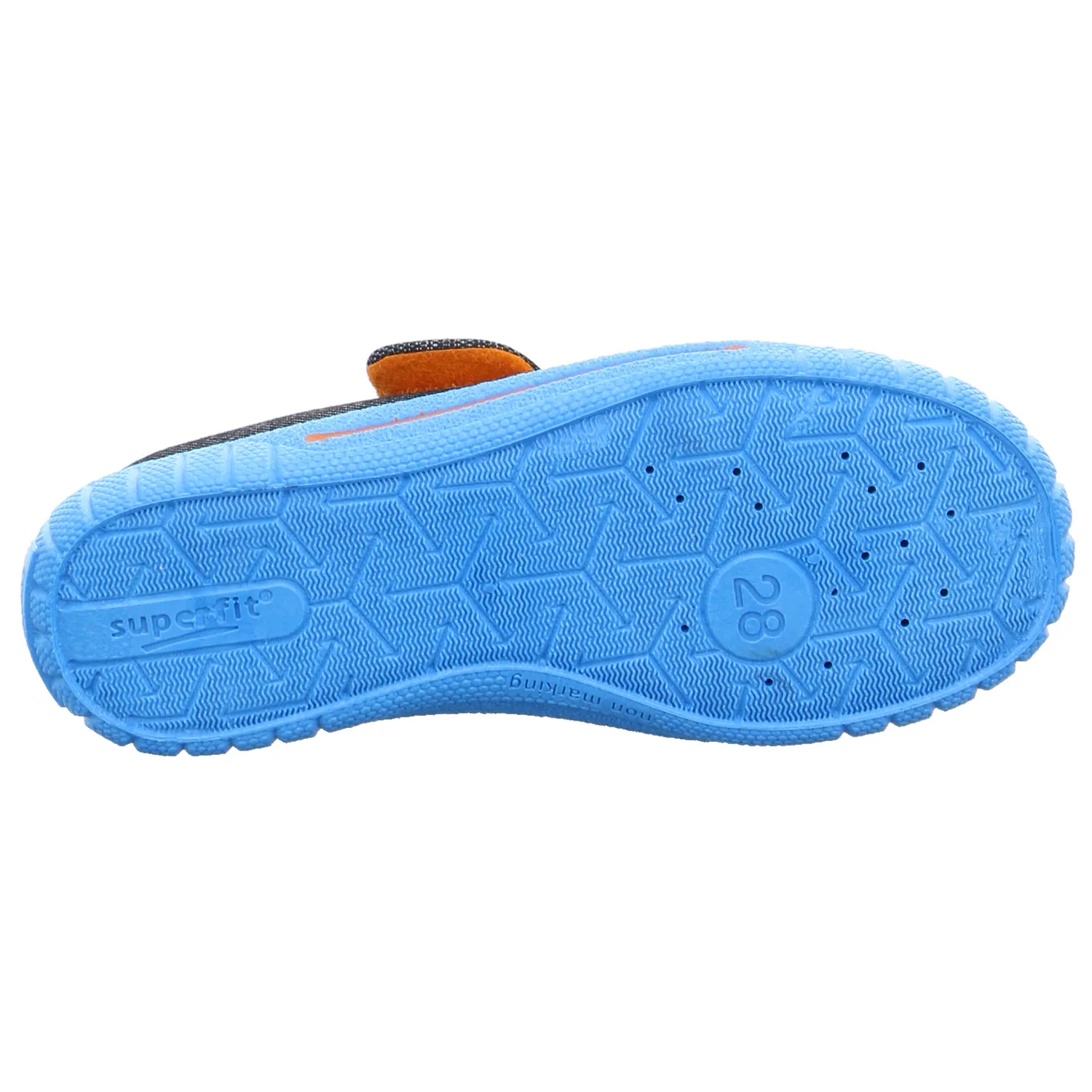 SUPERFIT Kinder-Hausschuh Grau Textil  Jungenhausschuh