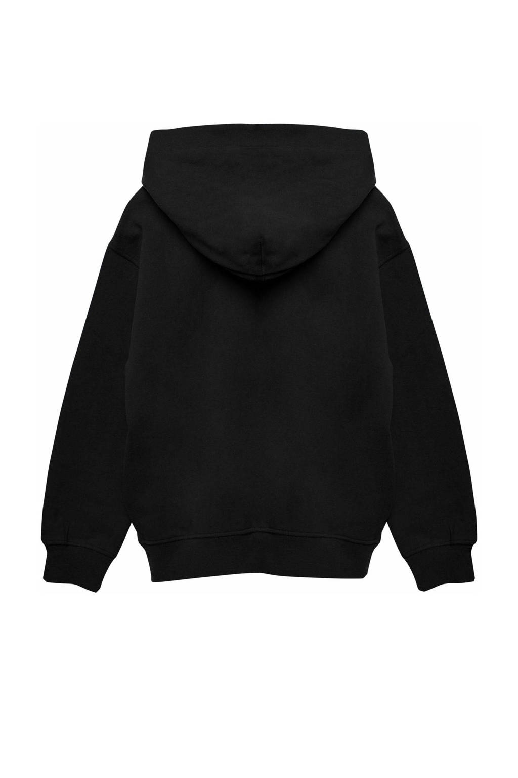 REPLAY hoodie met logo zwart
