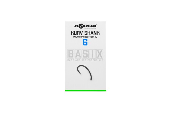 Hameçon Carpe Korda Basix Kurv Barbed (10 Pièces)