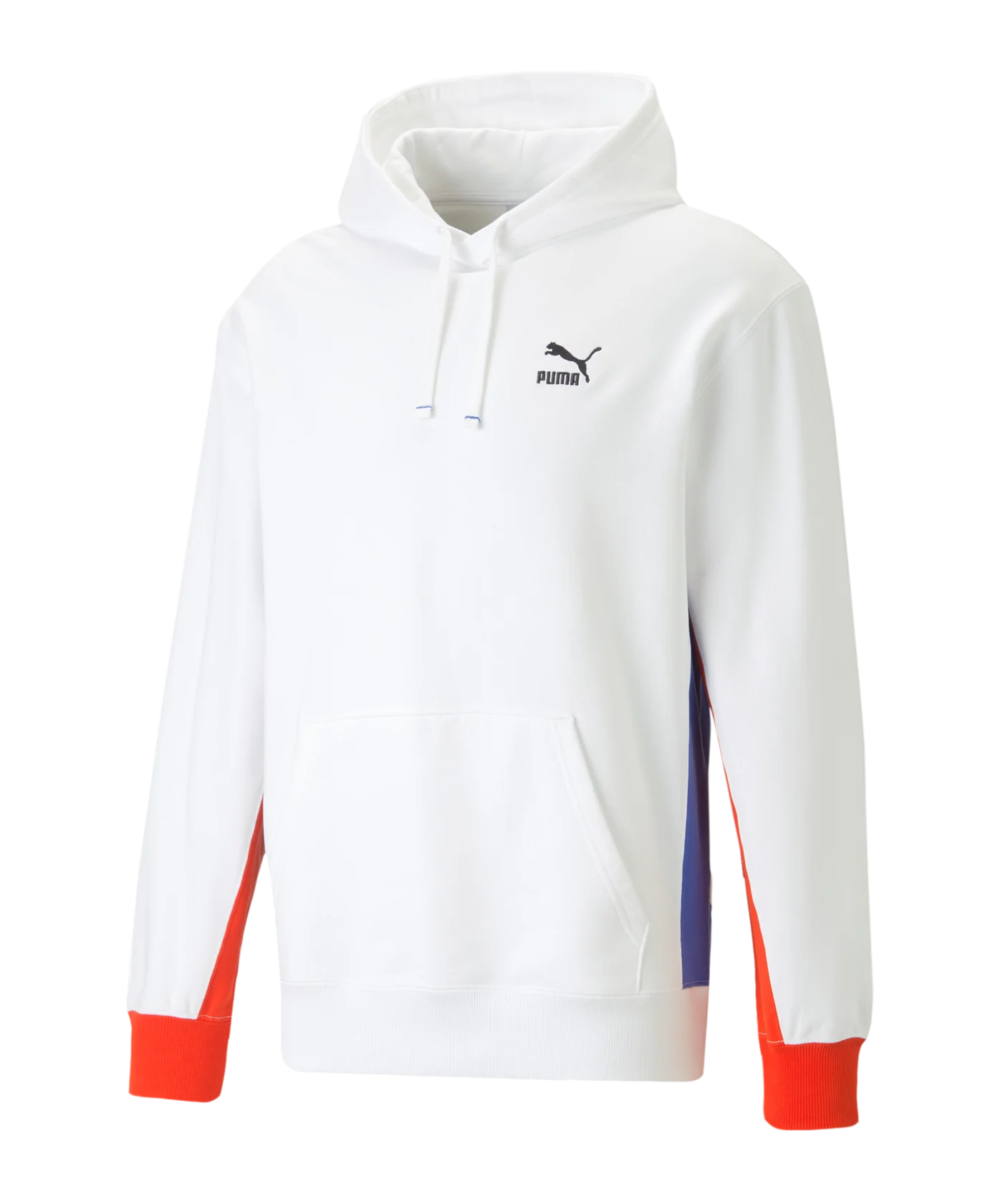 PUMA Classics Block Hoody Weiss Blau F57