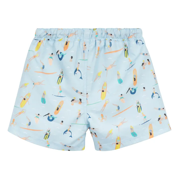 Arsène et Les Pipelettes Short de Bain Flipper | Bleu ciel