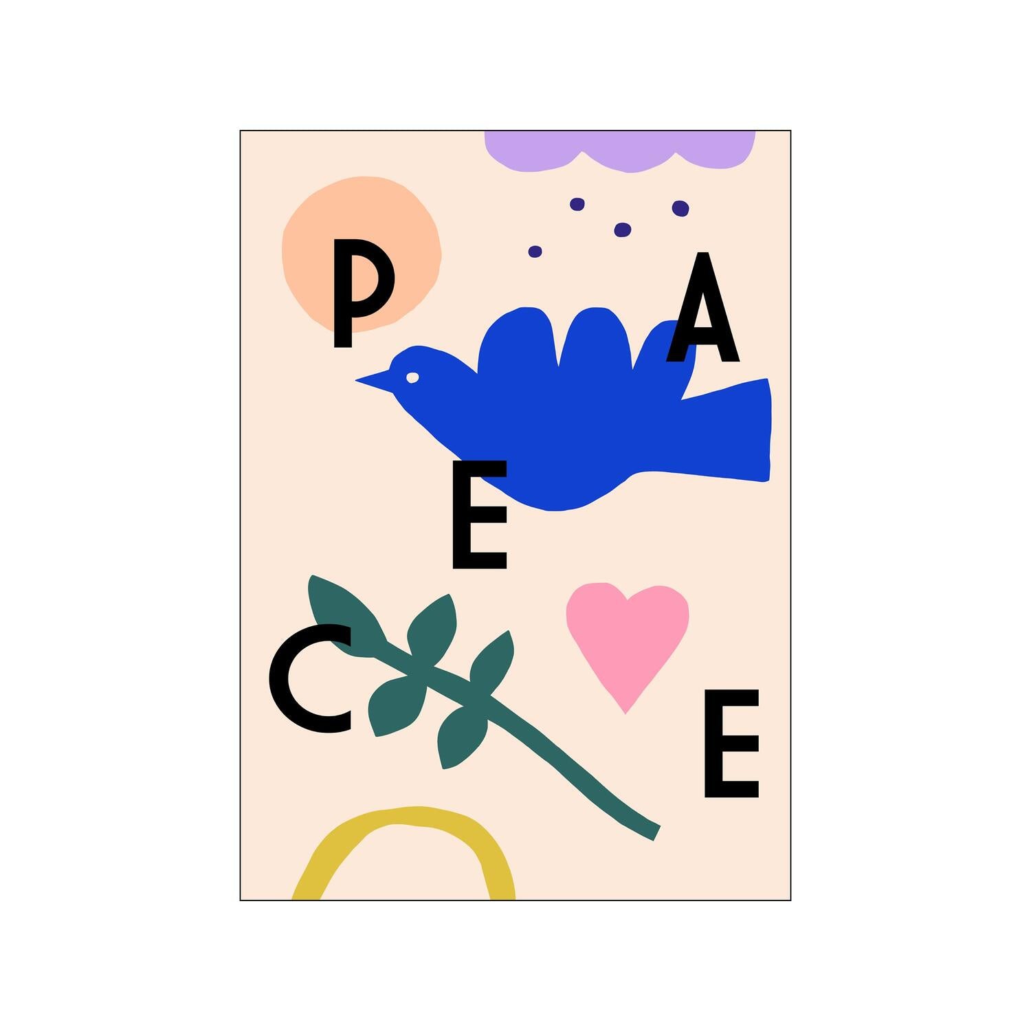 Poster & Frame  Peace plakat - 30 x 40 cm