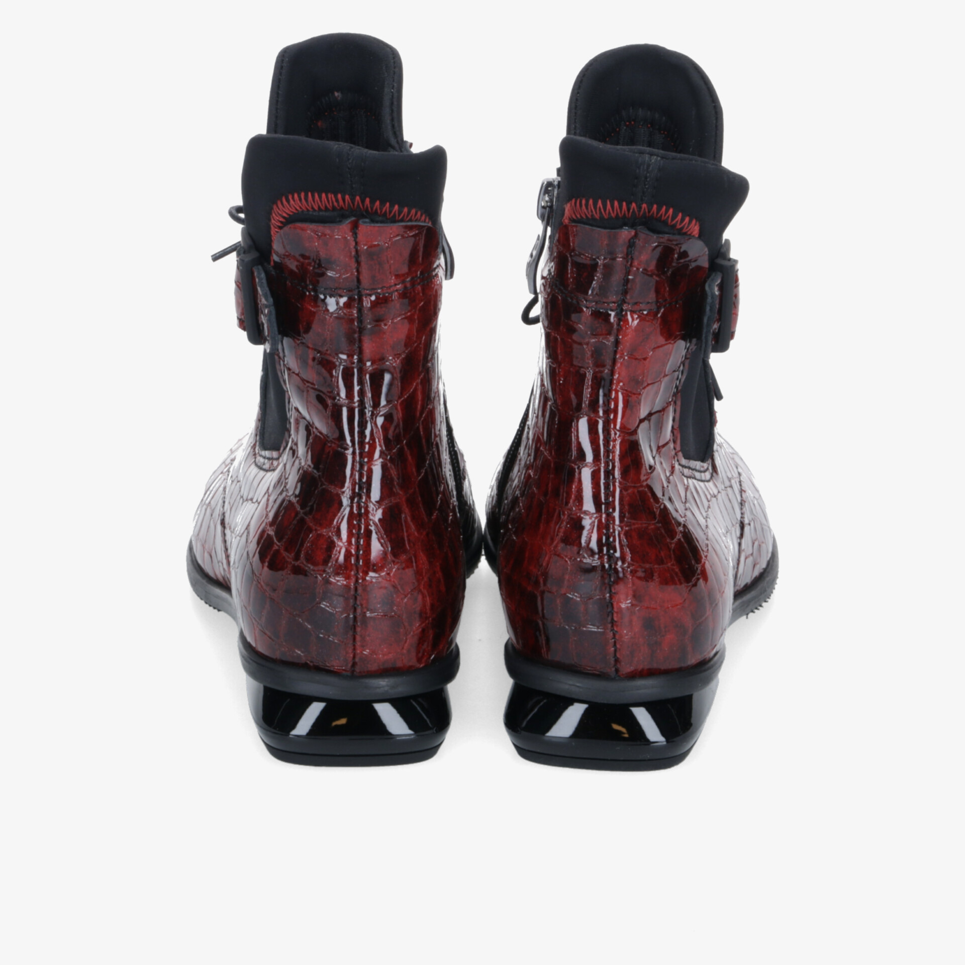 SIMEN Damen Stiefeletten rot