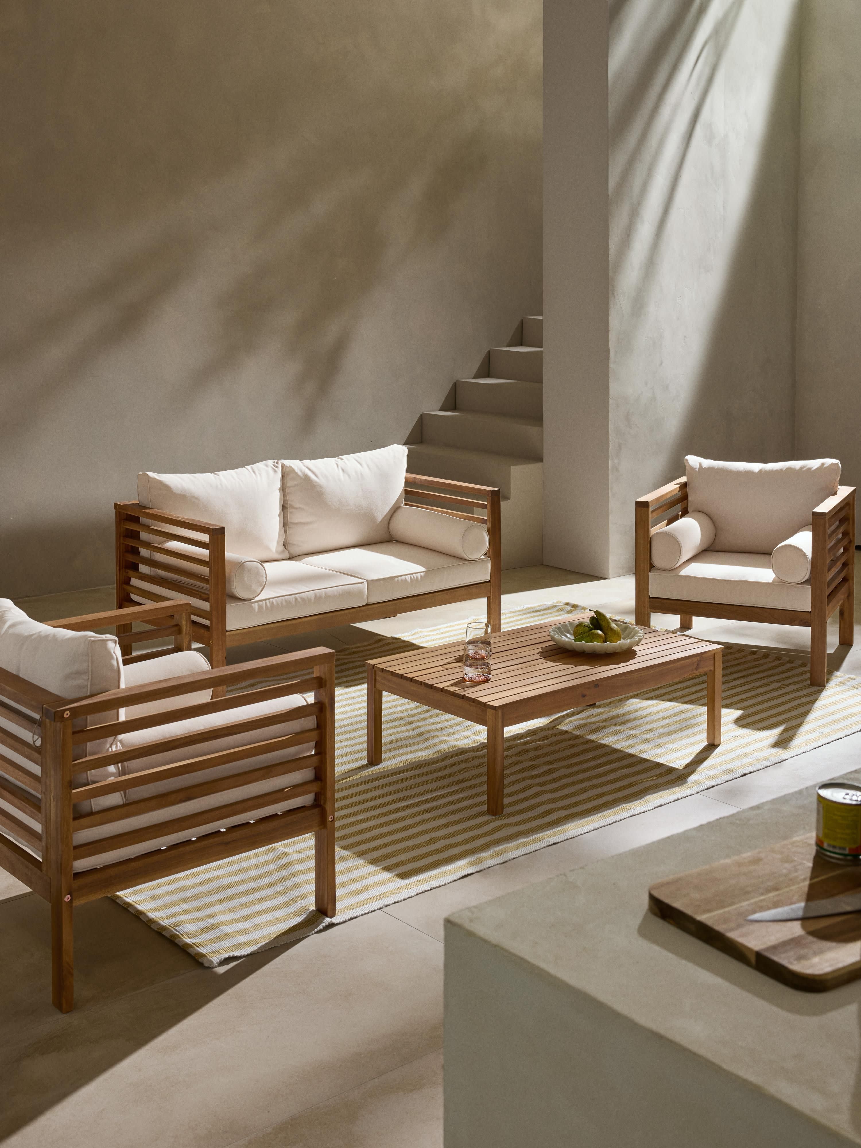 Tuin loungeset Bo van acaciahout, 4-delig