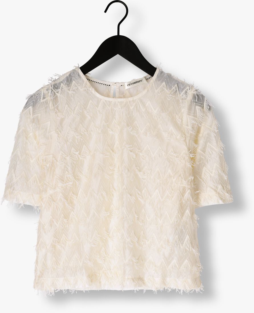 ecru co'couture top triangle blouse