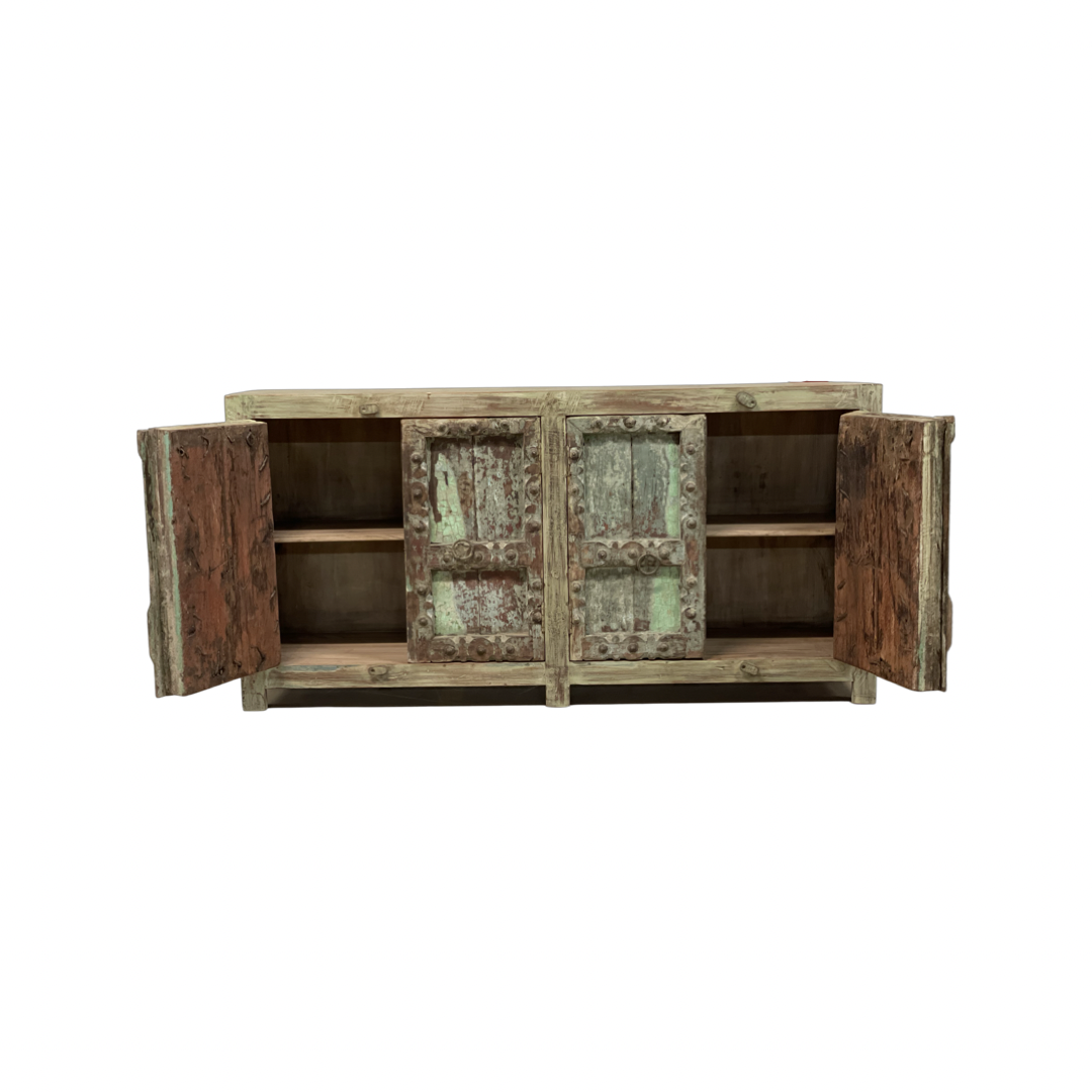 Dressoir Snijwerk 4-deurs Dressoir 4Dr Snijwerk Uniek Ibiza. #1