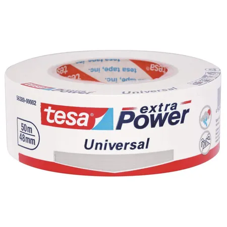 tesa Klebeband Extra Power Universal weiß 50m x 50mm