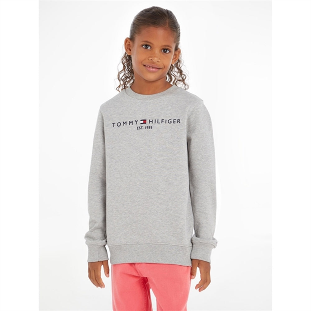 Køb Tommy Hilfiger Essential Sweatshirt Light Grey Heather