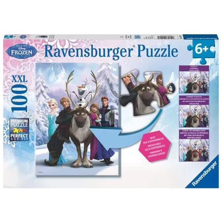 Ravensburger Puzzle Disney Frozen mit Suchspiel, 100 XXL Teile