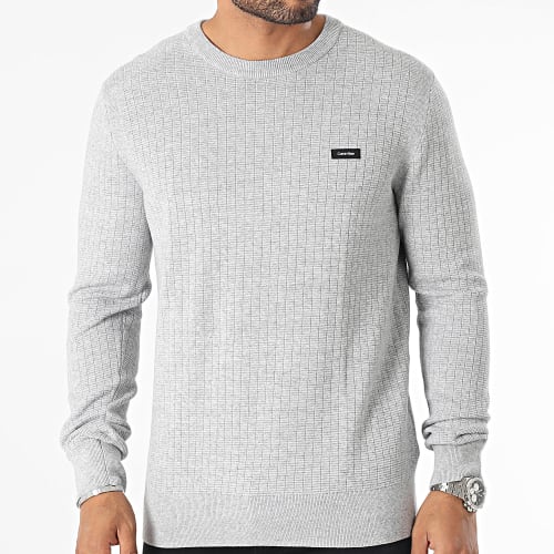 Pull Structure K10K111946 Gris Chiné