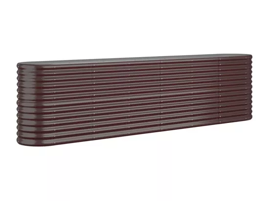 Jardinière bac lit surélevé marron 260 x 40 x 68 cm 02_0039542