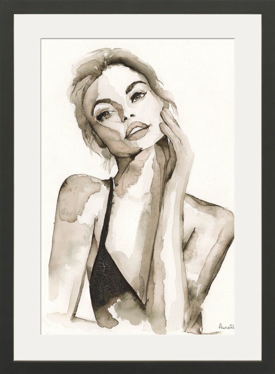Art Print A Womans Face