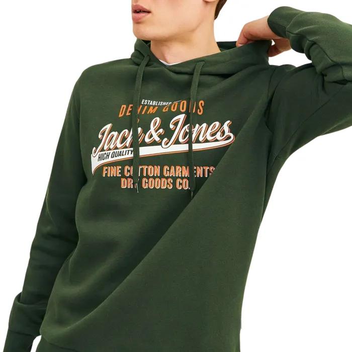 Jack & Jones Logo Hoodie Heren