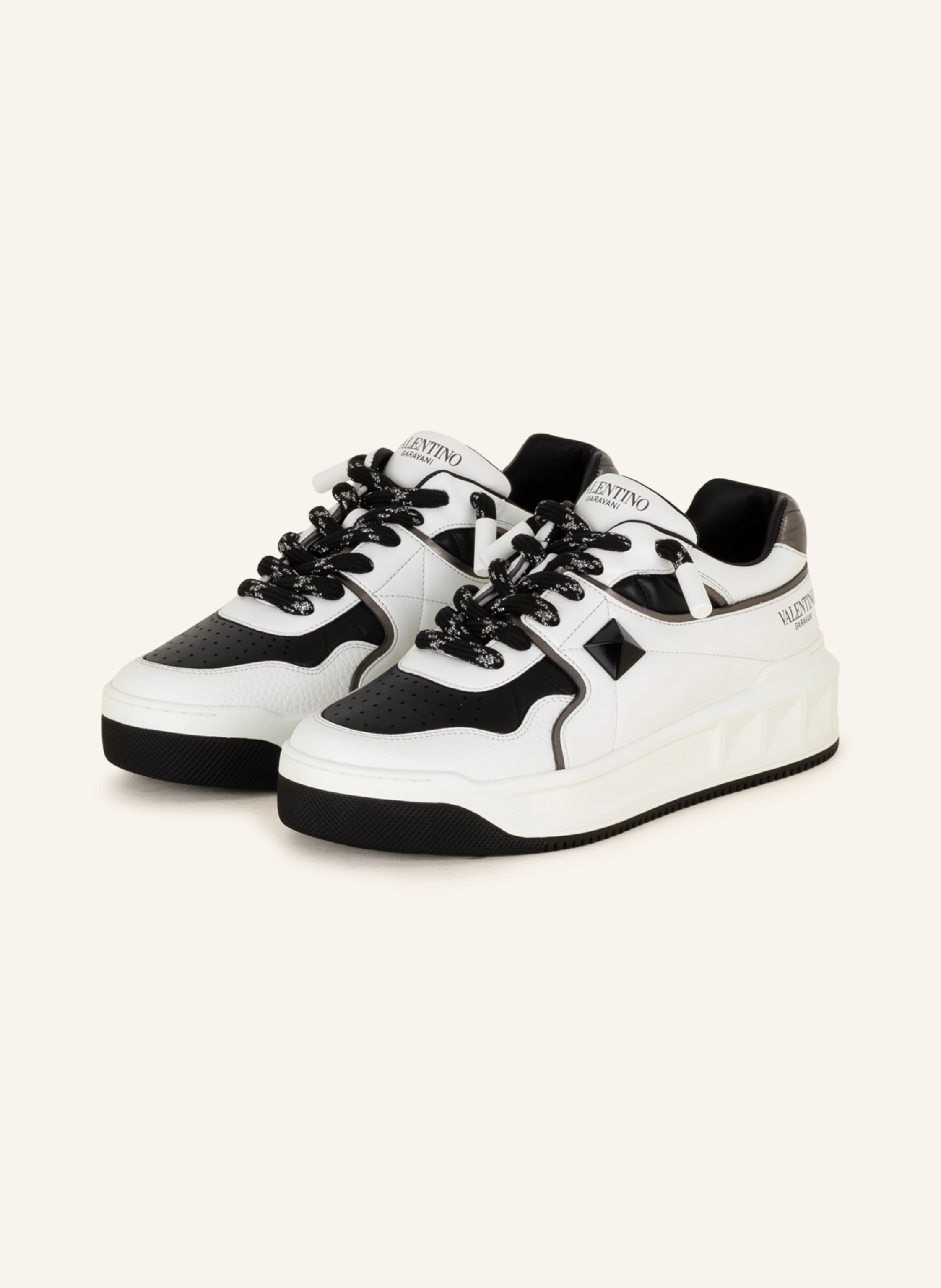 VALENTINO GARAVANI Sneaker ONE STUD mit Niete und Glitzergarn
