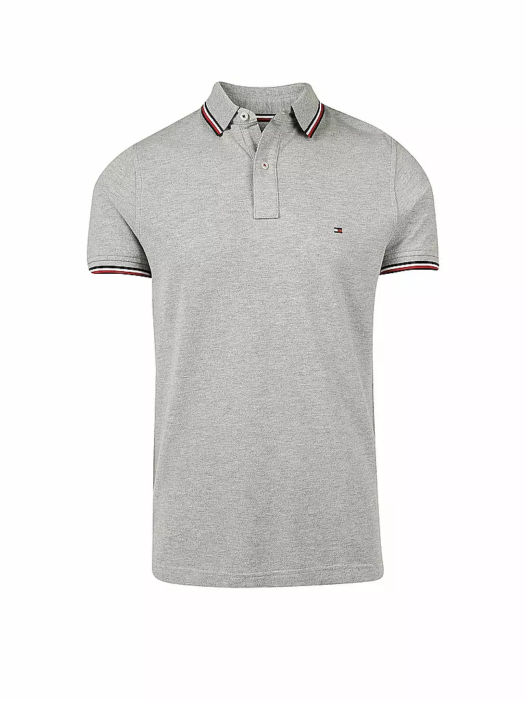 TOMMY HILFIGER Poloshirt Slim Fit  grau