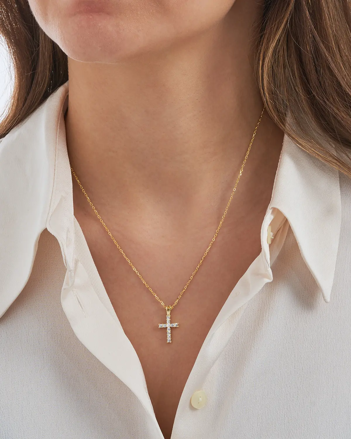 Kette - Golden Cross