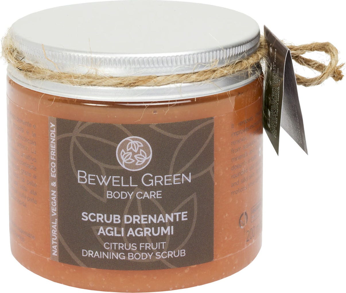 BeWell Green  Citrus Fruits Draining Body Scrub, 200 ml