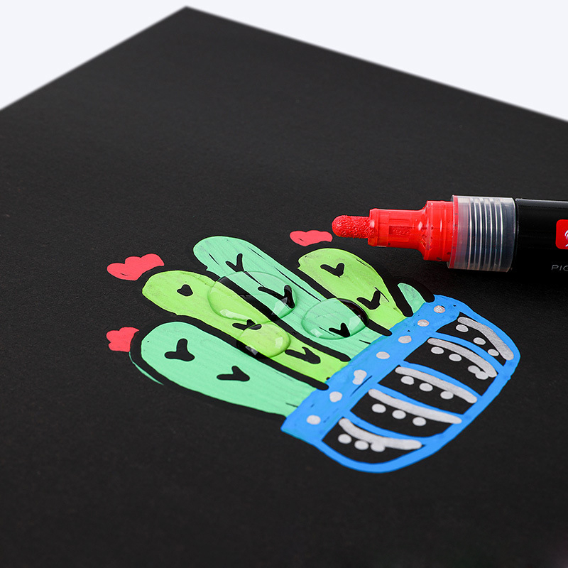 (24er Set) 4mm Wasserfeste Acryl Permanent Marker Pigment Stifte