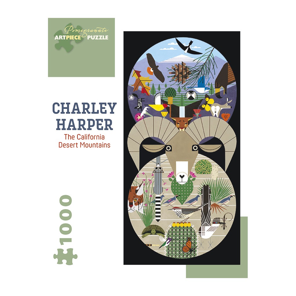 Puzzle - The Califorinia Desert Mountains de Charley Harper - 1000 Pièces