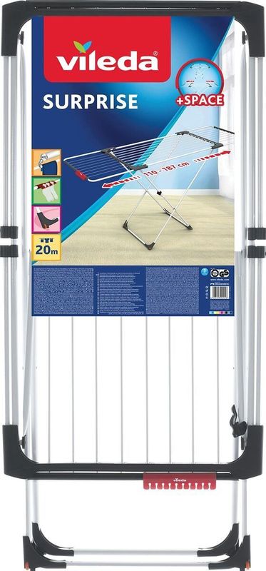 Vileda - 157235 - Uitschuifbare Waslijn - Wit - Duurzaam - 11-20 Meter