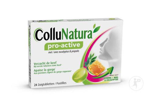 ColluNatura Pro-Active Gorge Gout Miel Et Eucalyptus 24 Pastilles