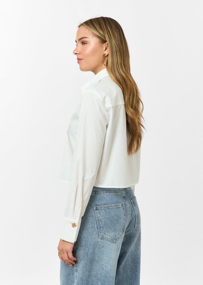 Lina cropped blouse wit