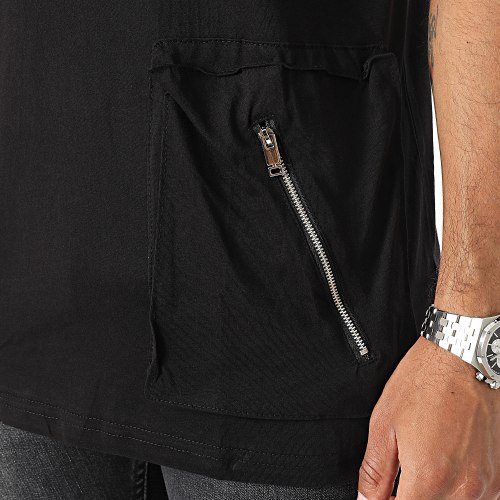 Tee Shirt A Poches Noir
