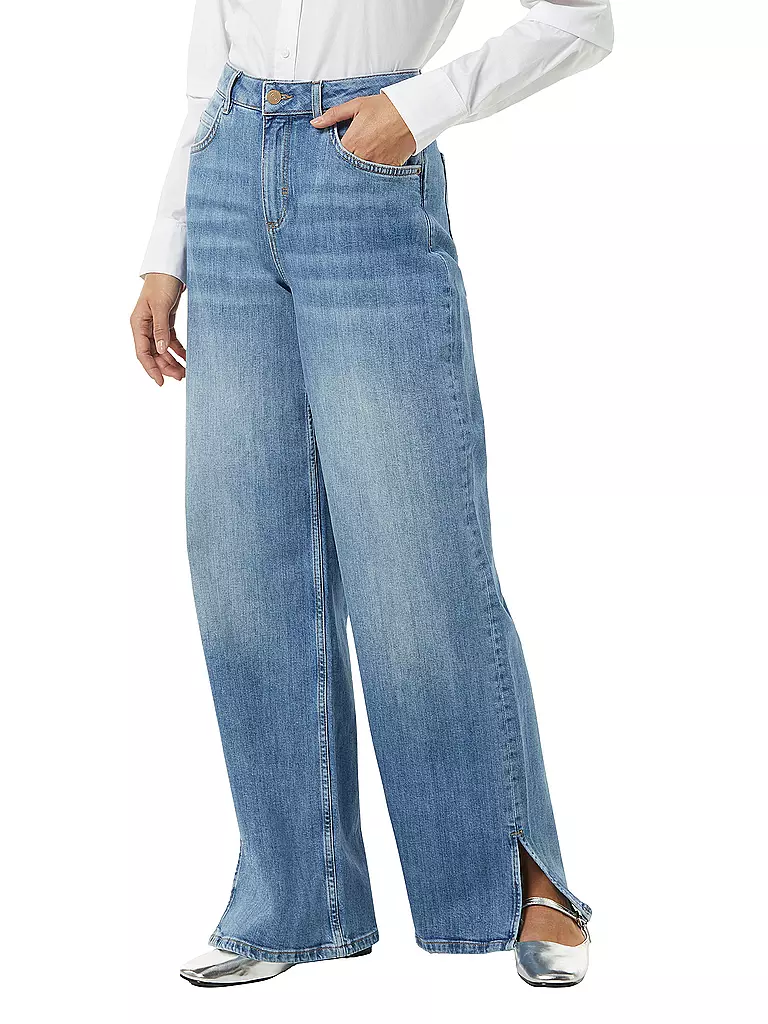 COMMA IDENTITY Jeans Wide Leg Fit  blau